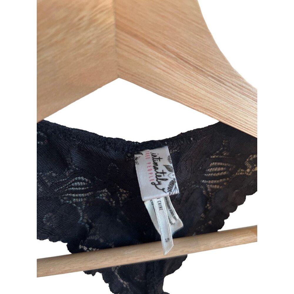 Intimately Free People Black Bralette Lace Bra Lingerie Women's Size Small - Picture 2 of 3